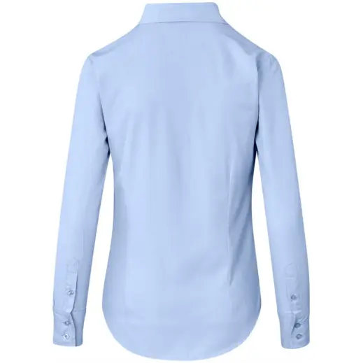 Ladies Long Sleeve Nottingham Shirt Sky Blue Back
